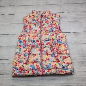 13/14 Zara Floral Puffer Vest